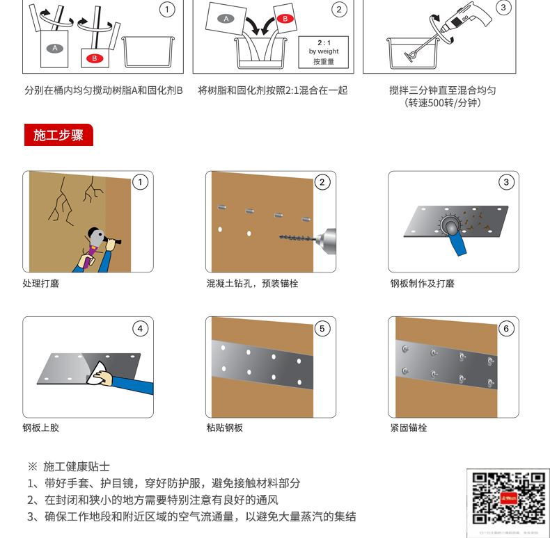 包钢老边粘钢加固施工过程